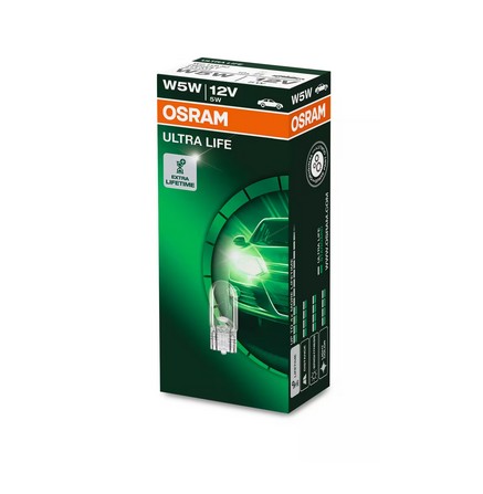 Автолампа 5W W5W 12V W2,1X9,5D / ULTRA LIFE - В 4 РАЗИ ЗБІЛЬШЕНО СТРОК СЛУЖБИ OSRAM (2825ULT) osram фото 2