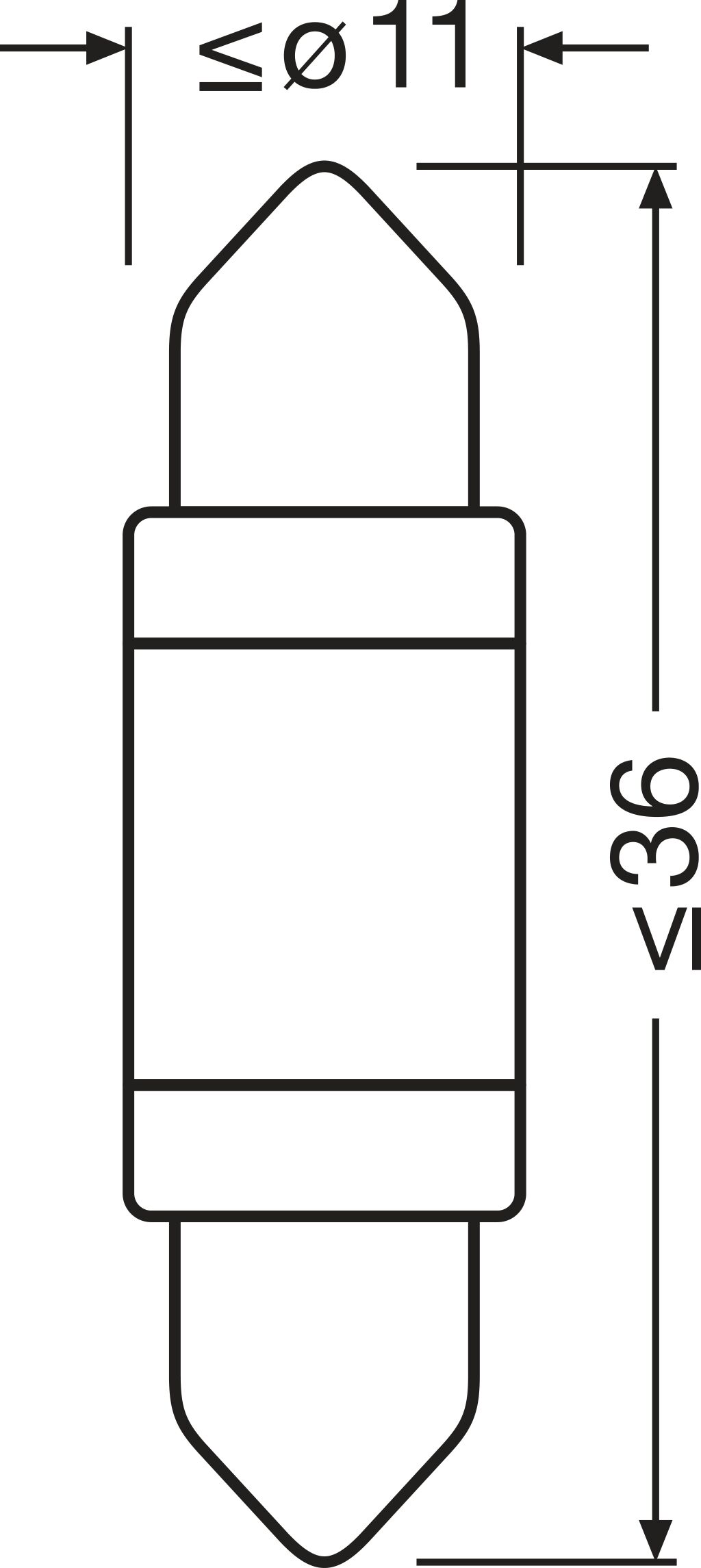 Автолампа світлодіодна C5W LED 12V 0.6W 6000K 36MM SV8.5-8 / LEDRIVING® SL / COOL WHITE OSRAM (6418DWP-1BL) osram фото 2