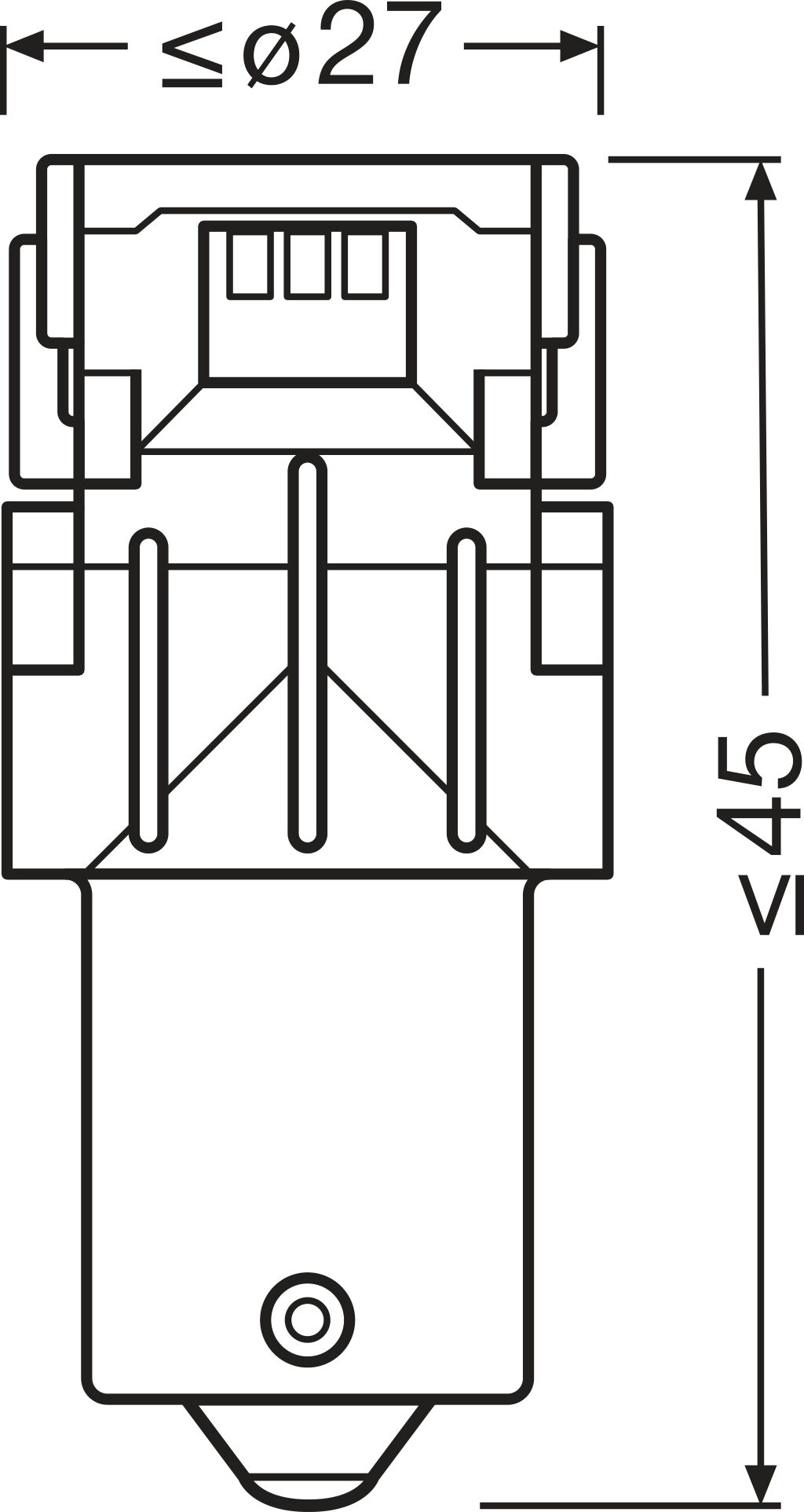 Автолампа світлодіодна PY21W LED 12V 1.3W BAU15S / LEDRIVING® SL / YELLOW - ЯНТАРНИЙ-ЖОВ OSRAM (7507DYP-2BL) osram фото 2