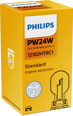 Автолампа 24W PW24W 12V 24W WP3,3X14,5/3 PHILIPS (12182HTRC1) Philips фото 2