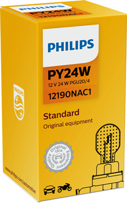 Автолампа 24W PY24W 12V 24W PGU20/4 PHILIPS (12190NAC1) Philips фото 2