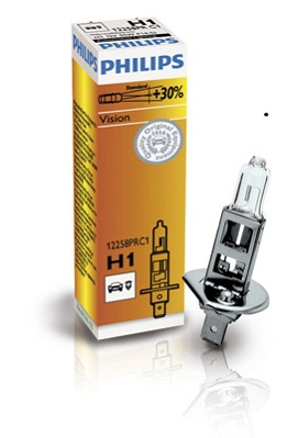 Автолампа галогенова 55W H1 12V 55W P14,5S/PREMIUM - НА 30% ЗБІЛЬШЕНИЙ СВІТЛОВИЙ ПОТІК PHILIPS (12258PRC1) Philips фото 2