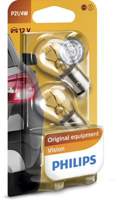 Автолампа 21/4W P21/4W 12V 21/4W BAZ15D/2ШТ. BLISTER PHILIPS (12594B2) Philips фото 2