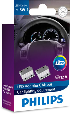 Система контролю LED ламп ОПІР (ОБМАНКА ШИНИ CANBUS) ДЛЯ ПІДКЛЮЧЕННЯ LED ЛАМП 12V - 4W, 5W PHILIPS (12956X2) Philips фото 2