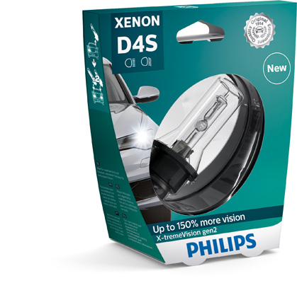 Автолампа ксенонова D4S 42V 35W 4300К P32D-5 / X-TREME VISION GEN2 - НА 150% ЗБІЛЬШЕН PHILIPS (42402XV2S1) Philips фото 2