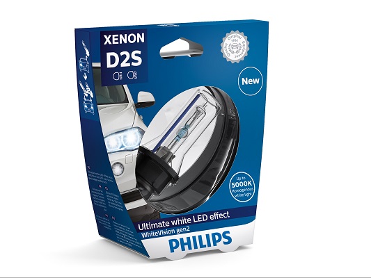 Автолампа ксенонова D2S 85V 35W 5000K P32D-2 / WHITE VISION GEN2 - ЯСКРАВІСТЬ СВІТЛА PHILIPS (85122WHV2S1) Philips фото 2