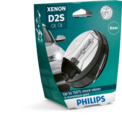 Автолампа ксенонова D2S 85V 35W P32D-2 / X-TREME VISION GEN2 - НА 150% ЗБІЛЬШЕНИЙ СВІ PHILIPS (85122XV2S1) Philips фото 2