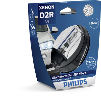 Автолампа ксенонова D2R 85V 35W 5000K P32D-3 / WHITE VISION GEN2 - ЯСКРАВІСТЬ СВІТЛА PHILIPS (85126WHV2S1) Philips фото 2