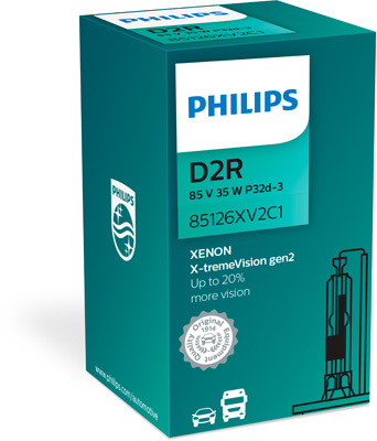 Автолампа ксенонова D2R 85V 35W P32D-3 / X-TREME VISION GEN2 - НА 150% ЗБІЛЬШЕНИЙ СВІ PHILIPS (85126XV2C1) Philips фото 2
