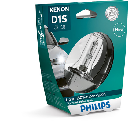 Автолампа ксенонова D1S 85V 35W PK32D-2 / X-TREME VISION GEN2 - НА 150% ЗБІЛЬШЕНИЙ СВ PHILIPS (85415XV2S1) Philips фото 2