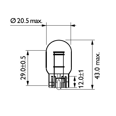 Автолампа 21/5W фото 3