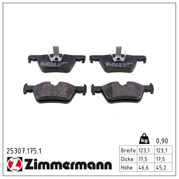 Колодки тормозные (задние) BMW 3 (F30/F31/F34)/4 (F36) 11- (Bosch) фото 7