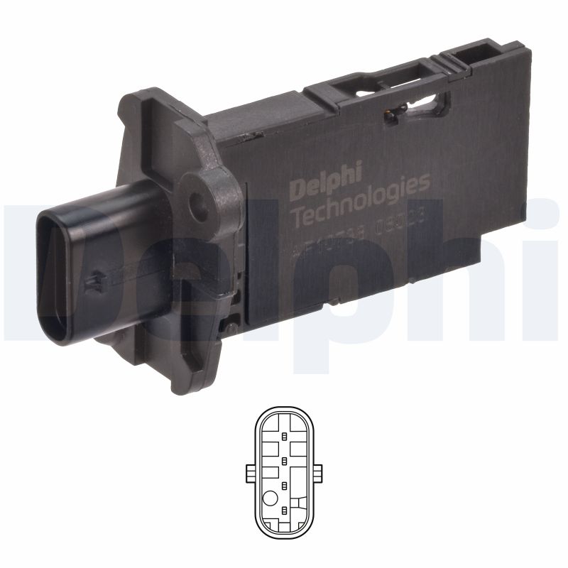 Витратомір повітря BMW X5 (F15,...) - SDRIVE 25 D (2013.08 - 2018.07) DELPHI (AF10738-12B1) Delphi фото 2