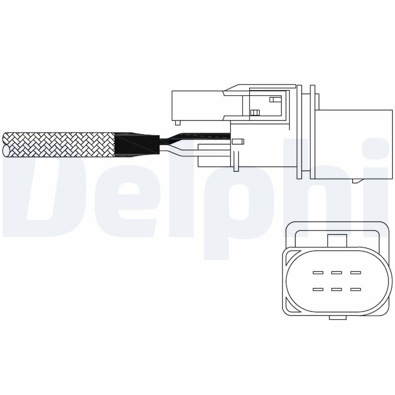 Лямбда-зонд SKODA FABIA I COMBI (6Y5) 1.4 2000.04-2007.12 DELPHI (ES11015-12B1) Delphi фото 2