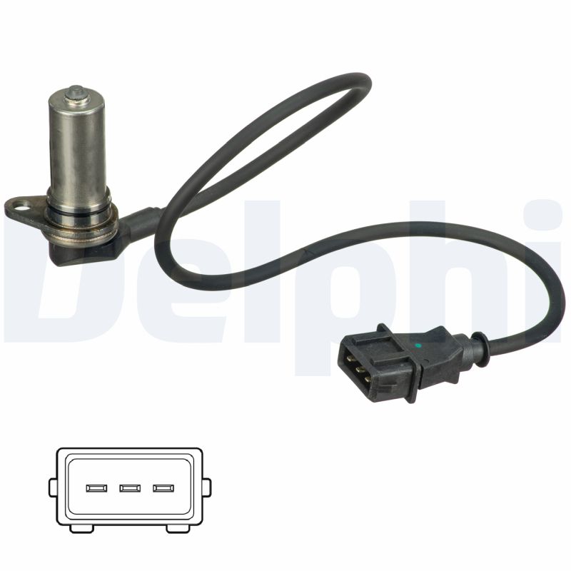 Датчик положення колінвалу VW Caddy II/Golf III/IV 1.9TDI/SDI 93-04 Delphi фото 11