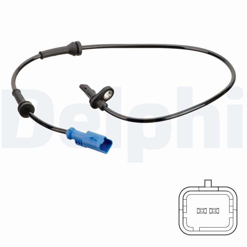 Датчик ABS PEUGEOT 2008 I (CU_) - 1.2 VTI (2013.03->) DELPHI (SS20748) Delphi фото 2