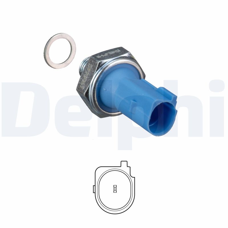 Датчик тиску оливи VW JETTA IV (162,...) - 1.8 TSI (2008.01->) DELPHI (SW90067) Delphi фото 2