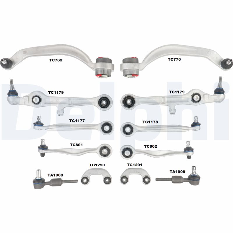 Комплект важелів підвіски AUDI A4 2000-2005 DELPHI (TC1500KIT) Delphi фото 2