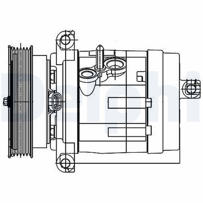 Компресор кондиціонера CHEVROLET/OPEL/VAUXHALL CAPTIVA, ANTARA, ANTARA 2006-> DELPHI (TSP0155984) Delphi фото 2