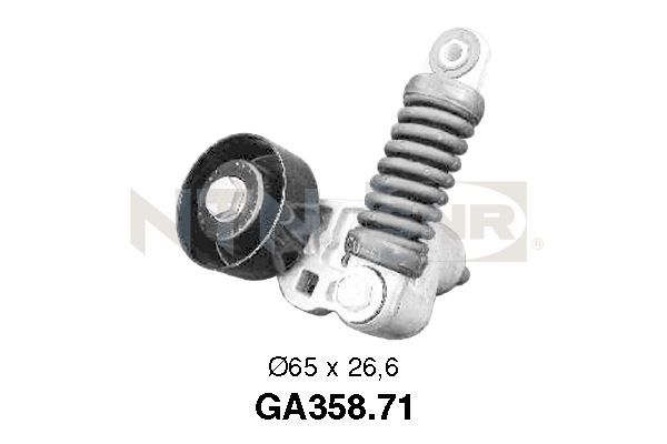 Роликовий модуль натяжника ременя PEUGEOT 206/CITROEN XSARA PICASSO/XSARA SNR (GA358.71) SNR фото 2