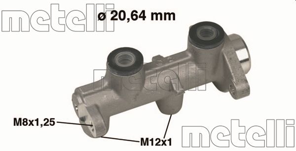 Циліндр гальмівний головний D=20.64 OPEL COMBO (71_) 07/94-10/01 / OPEL CORSA B (73_, 78_, 79 METELLI (05-0307) Metelli фото 2