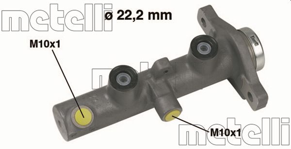 Циліндр гальмівний головний NISSAN,PRIMERA III (P12), SW 3/02- SYS=BOSCH METELLI (05-0430) Metelli фото 2