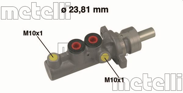Циліндр гальмівний головний D=23.81 VOLVO S40 I (VS) 07/95-06/04 / VOLVO V40 ESTATE (VW) 07/9 METELLI (05-0544) Metelli фото 2