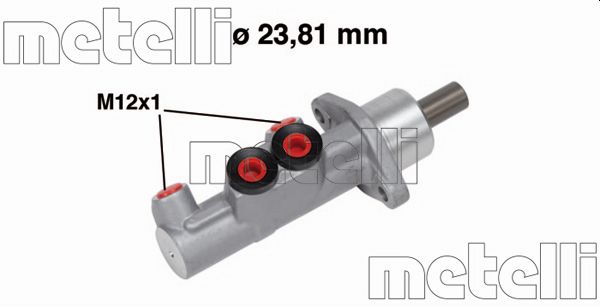 Циліндр гальмівний головний RENAULT,MEGANE I (JAO) SCENIC 1/97-9/99;RENAULT,SCENIC I (JA) 9/9 METELLI (05-0687) Metelli фото 2
