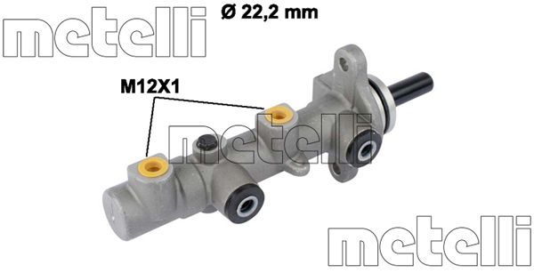 Циліндр гальмівний головний HYUNDAI I30, KIA CEE'D PRO CEE'D METELLI (05-0825) Metelli фото 2