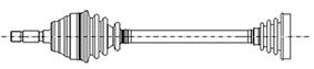 Піввісь AUDI / SEAT / SKODA / VOLKSWAGEN / VOLKSWAGEN LCV A3 II (8P1) : 1 METELLI (17-0883) Metelli фото 2