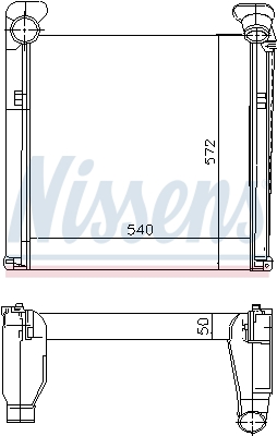 Радіатори NI 97007 для MAN L 2000 8.145 LC, LLC, LLRC, LRC (LE140C)
