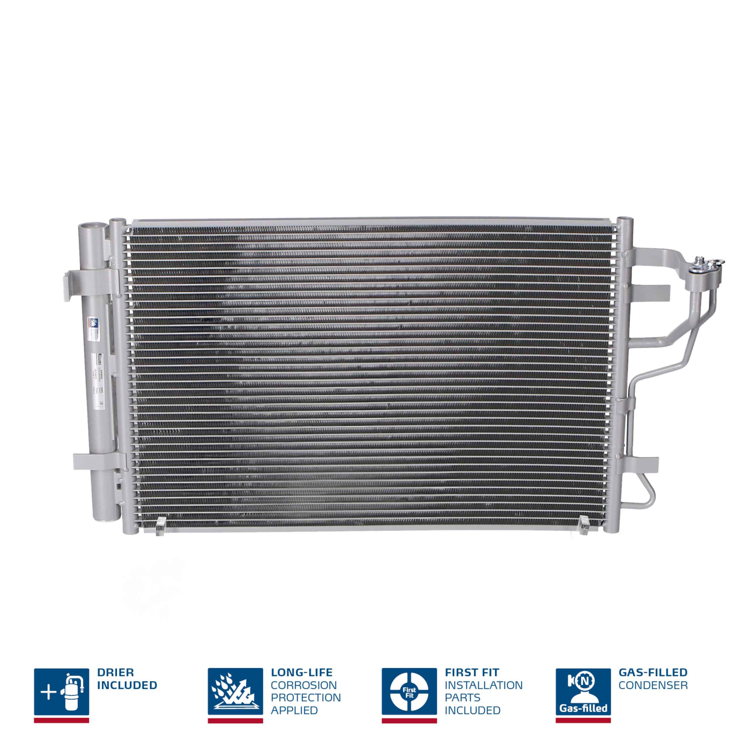 Конденсер кондиціонера HYUNDAI I30 GAS 1.4, 1.6, 2.0 MAN & AUT (07-) NISSENS (940006) Nissens фото 2