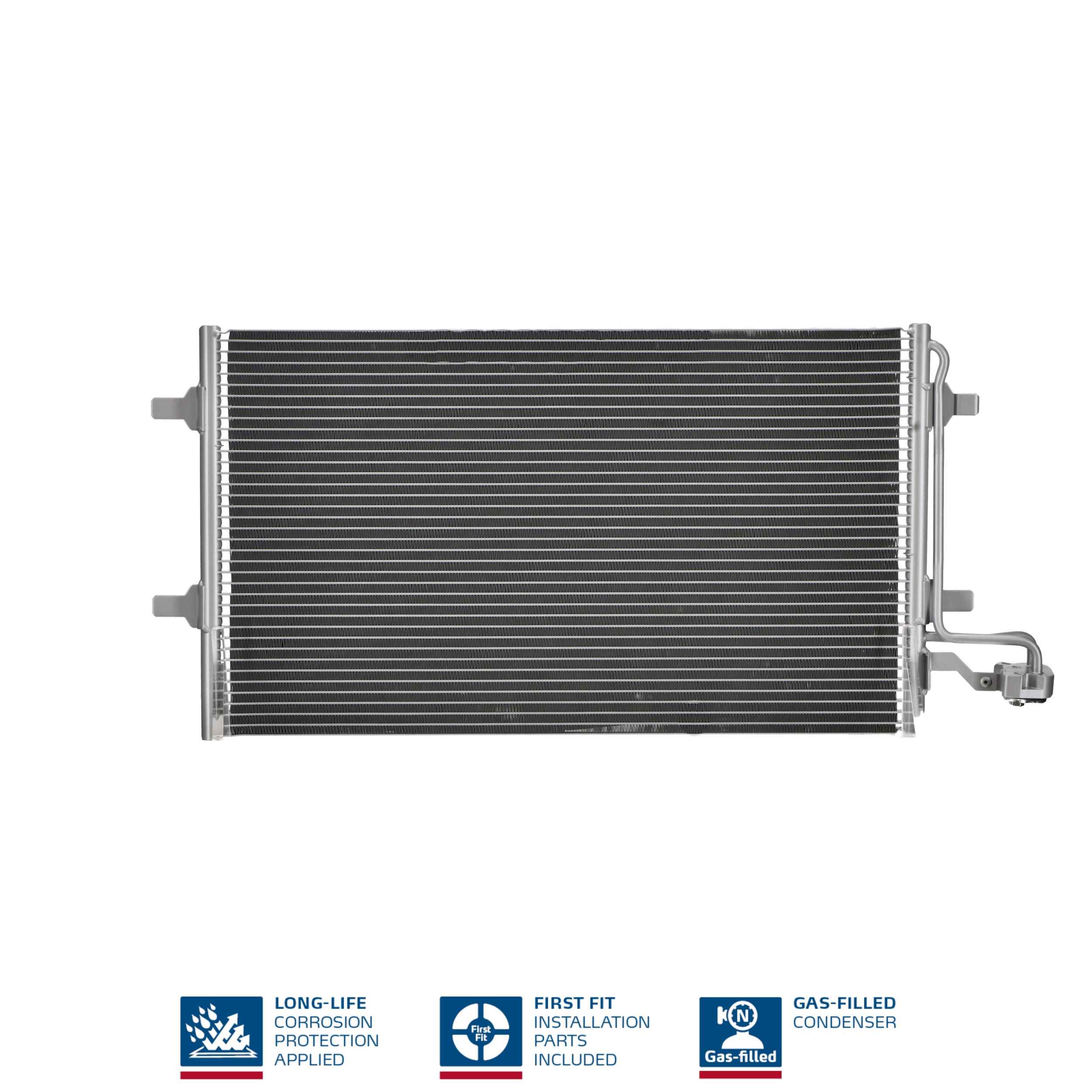 Конденсер кондиціонера VOLVO C30, S40, V50 (04-) 1.6I-1.8I.1.6D-2.0D-2.4D/ M/A /AC+(12/0 NISSENS (940154) Nissens фото 2