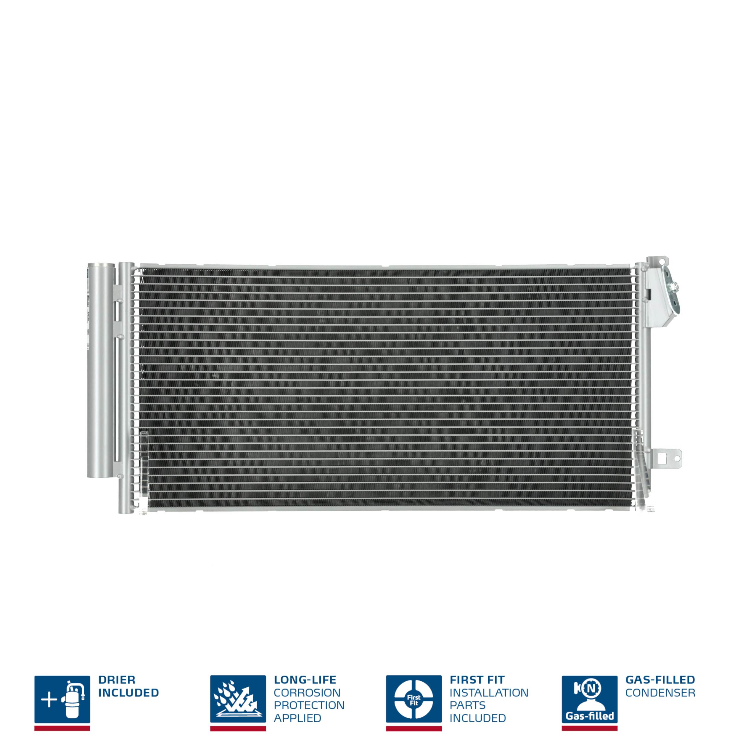 Конденсер кондиціонера FIAT DOBLO 1.3 D (09-) OE 51838048 NISSENS (940169) Nissens фото 2