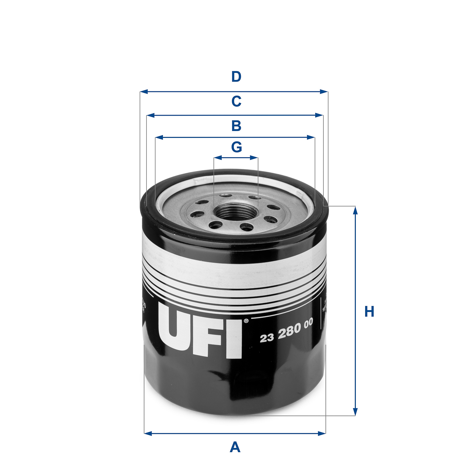 Фільтр оливний FORD TRANSIT CONNECT (P65_, P70_, P80_) 1.8 TDCI 2002.06 — UFI (23.280.00) UFI фото 2