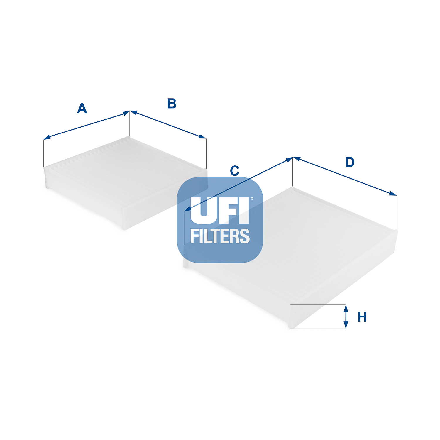 Фільтр салону PEUGEOT 2008 I (CU_) 1.2 VTI 2013.03 — UFI (53.143.00) UFI фото 2