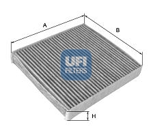 Фільтр салону вугільний RENAULT SCENIC I (JA0/1_, FA0_) 2.0 16 V (JA1D, JA17) 1999.08 — 20 UFI (54.198.00) UFI фото 2