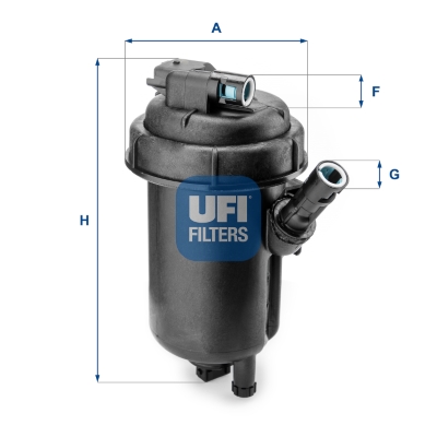 Корпус топливного фильтра OPEL ZAFIRA / ZAFIRA FAMILY B (A05) 1.9 CDTI (M75) 2005.07 - 2019 UFI (55.152.00) UFI фото 2