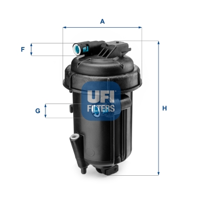 Корпус паливного фільтра CHEVROLET CAPTIVA (C100, C140) 2.0 D 4WD 2006.06 — UFI (55.163.00) UFI фото 2