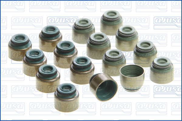 Комплект сальників клапанів IN/EX (SET) HONDA 1.3/1.5/1.6/1.8/2.0/2.0 F18B2/K24A3/N22B1, MAZD AJUSA (57030200) AJUSA фото 2
