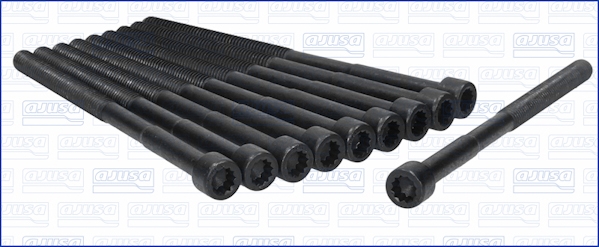 Комплект болтів з головкою системи TORX з чорного металу TOYOTA 1NZ-FXE/2NZ-FE, KIA G4FC AJUSA (81026800) AJUSA фото 2