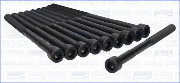 Комплект болтів з головкою системи TORX з чорного металу TOYOTA 1AZ-FE/1AZ-FSE/2AZ-FE AJUSA (81032200) AJUSA фото 2