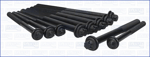 Комплект болтів з головкою системи TORX з чорного металу PSA BOXER 16V F1CE0481D 3.0D 06- AJUSA (81043700) AJUSA фото 2