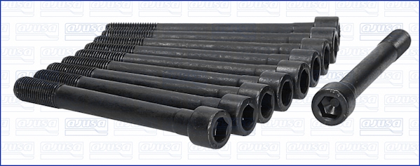 Болты г/б (SET) HYUNDAI/MITS 1.8D/2.0D/2.4D/2.4D 4D65/4 AJUSA (81057300) AJUSA фото 2