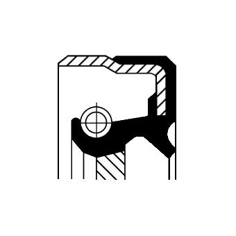 Сальник гумометалевий BDAT2.1SLPTLKP 40,0X 58,0X 8,0 385 SEAL, DIFFERENTIAL CORTECO (49491912) Corteco фото 2