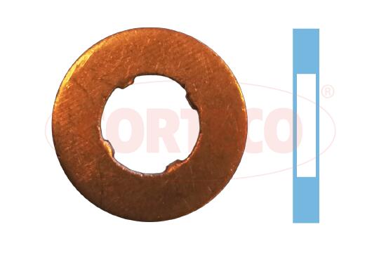 Термошайба SET (6PCS) CITROEN/PEUGEOT УЩІЛЬНЕННЯ ФОРСУНКИ CORTECO (49430607) Corteco фото 2