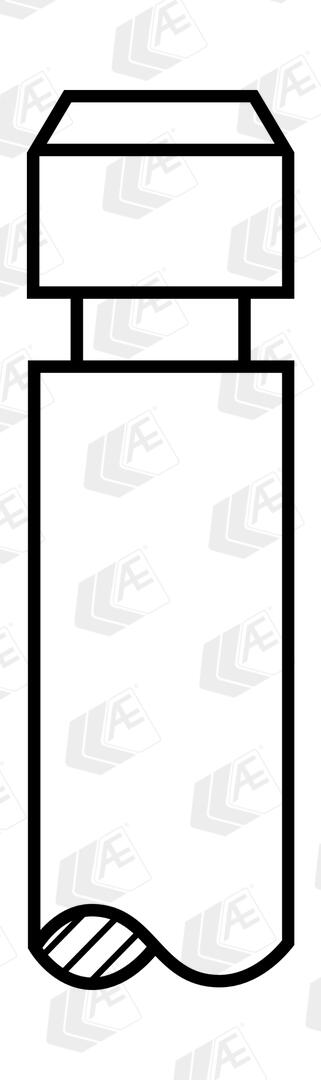 Клапан двигуна EX NISSAN 2.8TD RD28-T 92- 32X7X101.6 КРАТНІСТЬ Х6 AE (V94326) AE фото 2