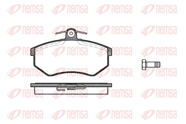 Колодки гальмівні дискові VW PASSAT B3/B4 VARIANT (3A5, 35I) 1.8 1988.02-1997.06 REMSA (0134.10) Remsa фото 2