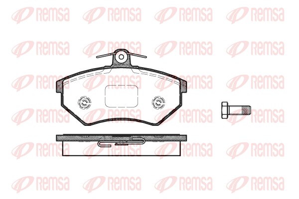 Колодки гальмівні дискові VW PASSAT B3/B4 VARIANT (3A5, 35I) 1.8 1988.02-1997.06 REMSA (0134.40) Remsa фото 2