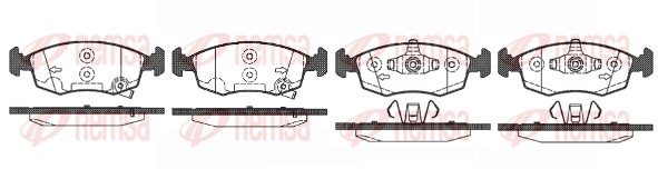 Колодки гальмівні дискові FIAT PANDA (312_, 319_) 1.2 2012.02- REMSA (0172.50) Remsa фото 2